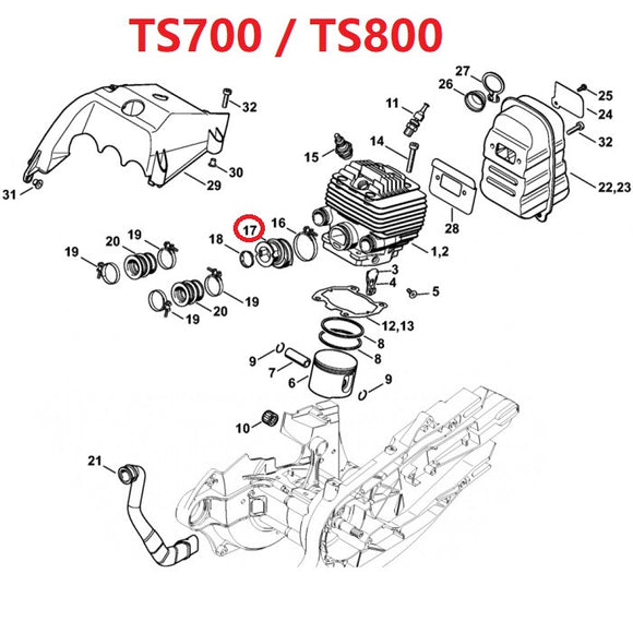 Proline® Carburetor Intake Manifold For Stihl TS400 TS700 TS800 4223 141 2200