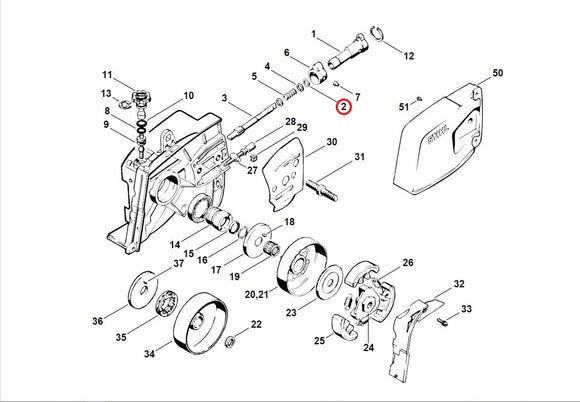 Proline® Oil Pump O-ring  For Stihl 075, 076,  041, 041AV Farm Boss  9646 945 0340 Viton
