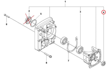 Proline® Crankshaft Oil Seal Starter Side For Husqvarna 150BT 150BF 350BT 350BF - 0