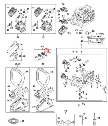 Proline® Large AV Buffer Spring For Stihl MS162 MS172 MS182 MS212 0000 791 3107 - 0
