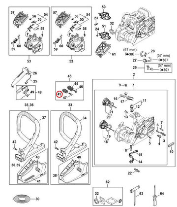 Proline® Small AV Buffer Spring For Stihl MS162 MS172 MS182 MS212 0000 791 3106 - 0