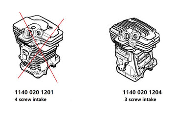 Proline® Cylinder Piston Kit For Stihl MS311 MS391 49mm 1140 020 1204 Nikasil - 0