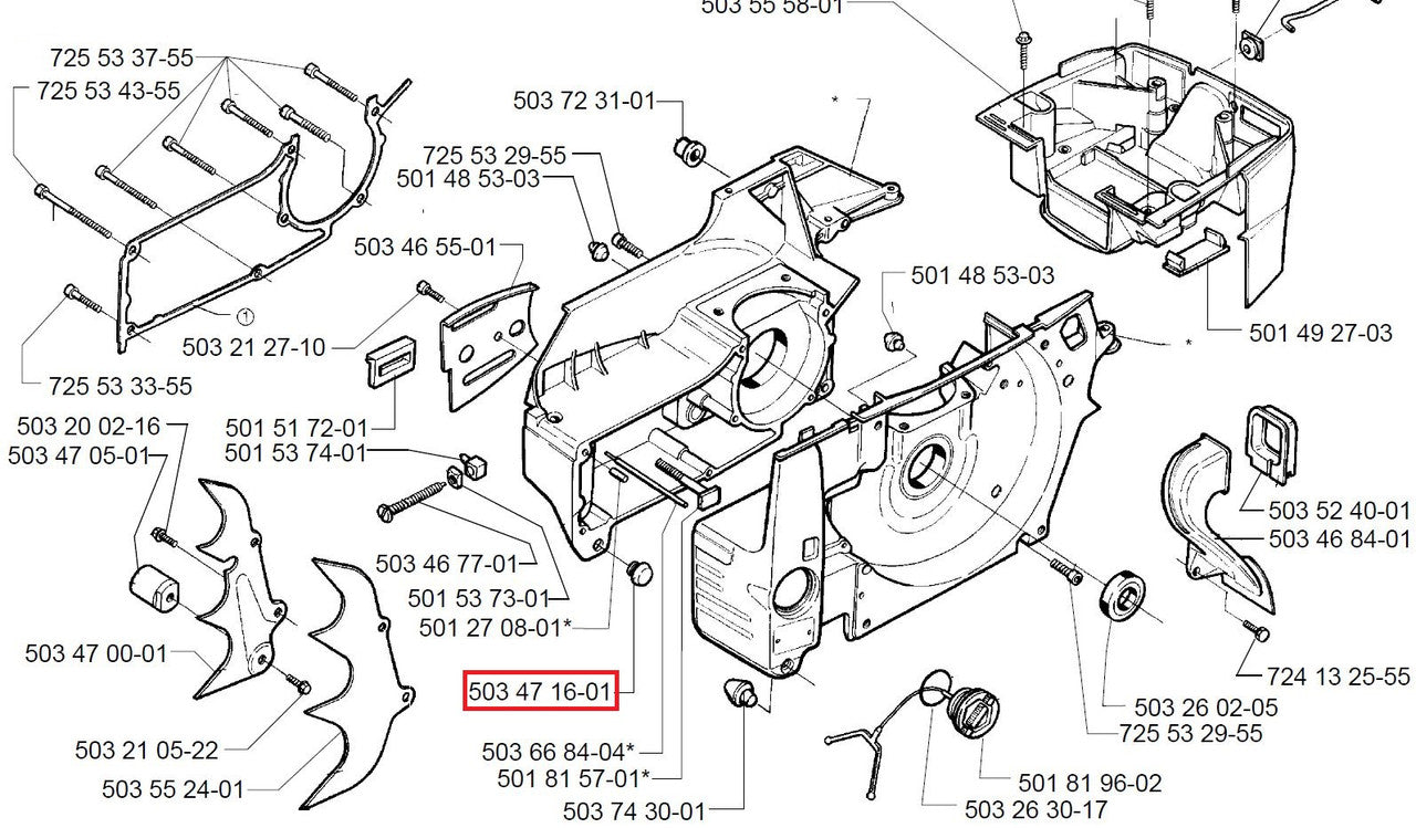 Proline® Crankcase Bumper For Husqvarna 394 395 394XP 395 XP 503471601