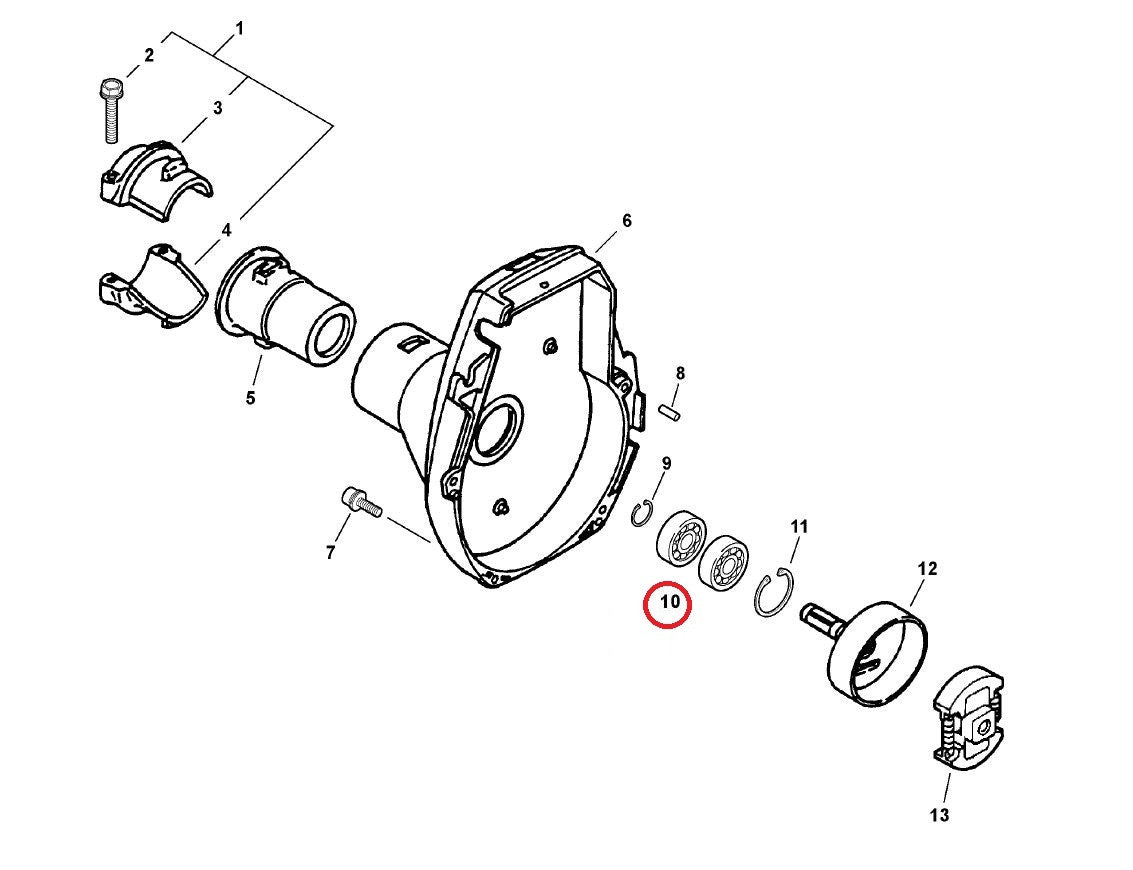 Proline® Clutch Housing Bearing For Echo Trimmer Blower Pole Saw Hedge 9405106001 - 0