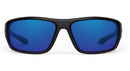  NINES® Polarized Sunglasses Apache Black | Blue Mirror Glass Lens AP014-G 