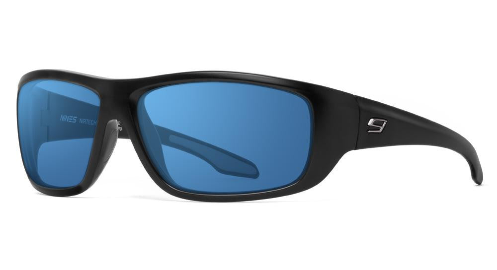  NINES® Polarized Sunglasses Powell Black | Blue Mirror Lens PL013-P  