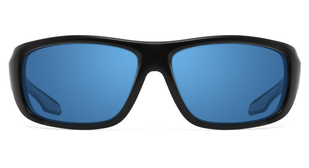  NINES® Polarized Sunglasses Powell Black | Blue Mirror Lens PL013-P  