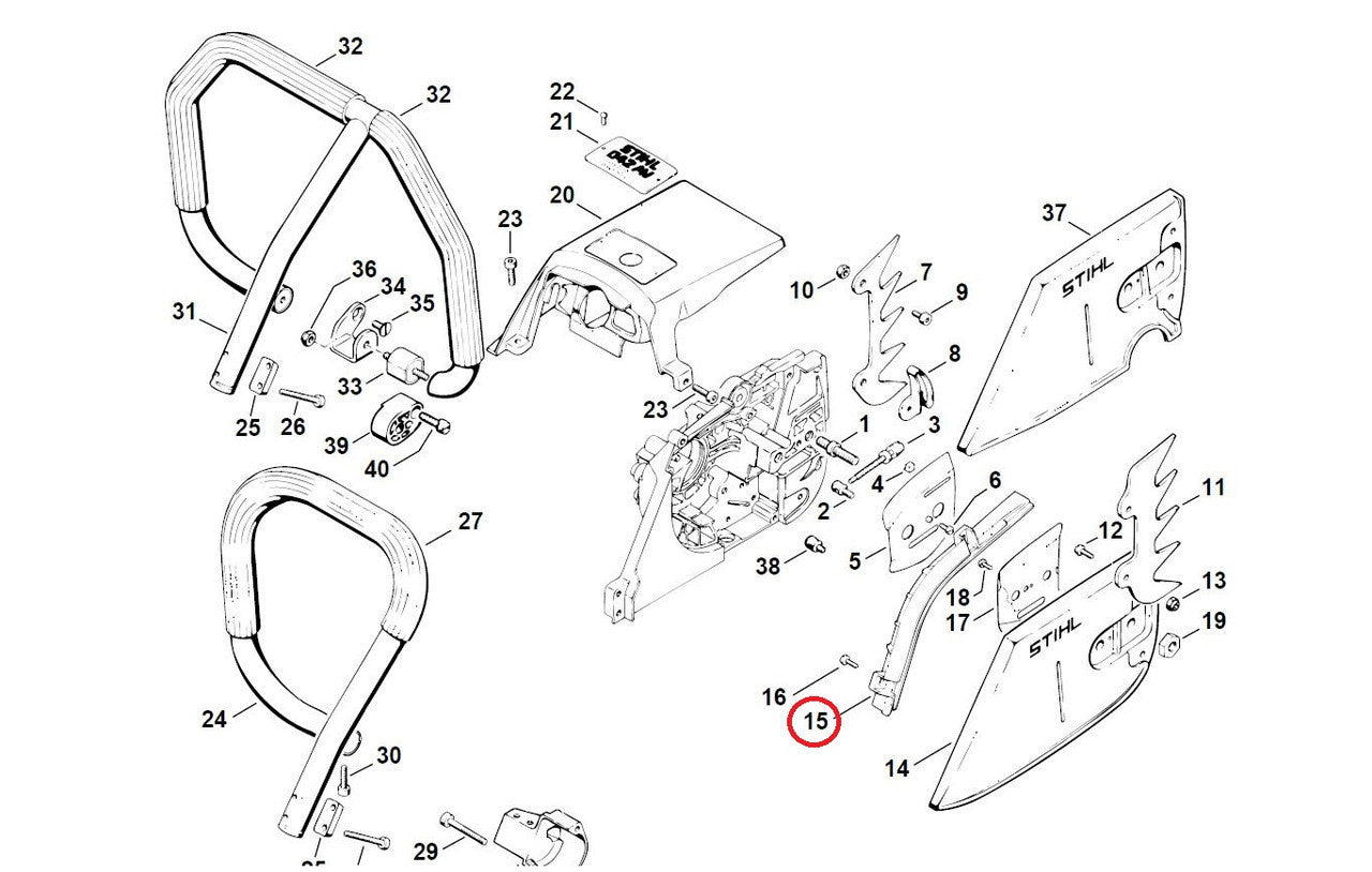  Proline® Clutch Cover Guard For 042 042AV 048 048AV 1117 656 1500 