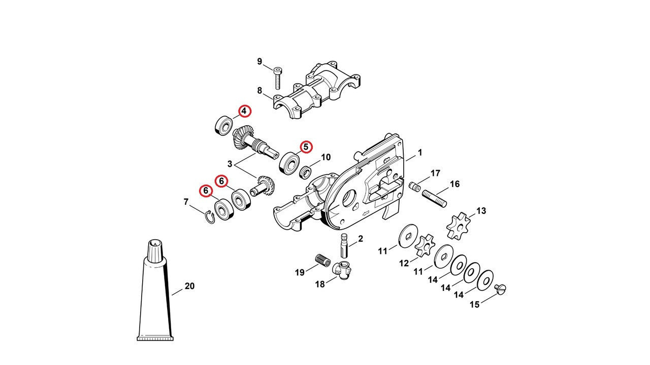  Proline® Gear Head Box Bearing Rebuild Kit For Stihl HT100 HT101 Pole Saw  