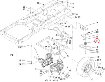 Proline  Proline® Idler Pulley For Toro Time Cutter Exmark 106-2176 Lawn Boy 1062176 