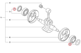 Proline® Crankshaft Oil Seal Set For Husqvarna 545 550XP 555 560 562XP 525391201 505416101 - 0