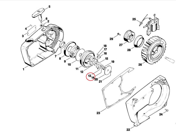 Proline® Friction Shoe Washer Set For Stihl 08S 041 050 051 070 075 090