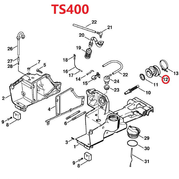 Proline® Carburetor Intake Manifold For Stihl TS400 TS700 TS800 4223 141 2200 - 0