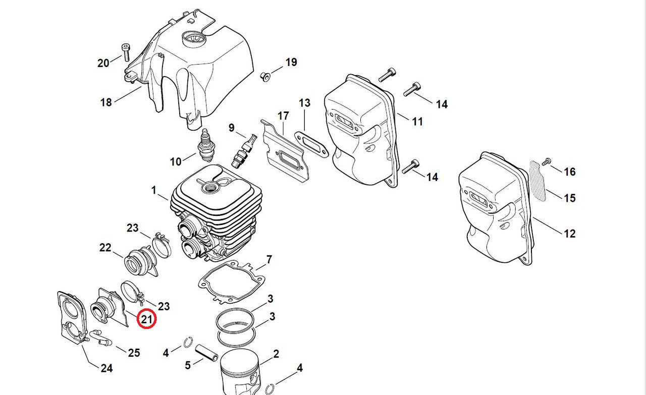 Proline® Carburetor Intake Manifold For Stihl TS410 TS420 TS440 4238 141 2203 - 0