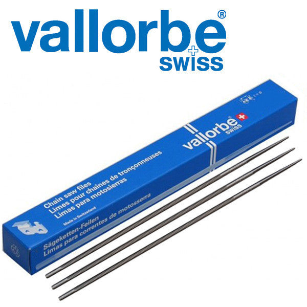  Vallorbe® Chainsaw Round File 3/16" 3 Pack 